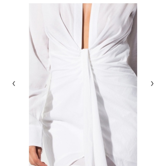 NWT AKIRA LINEN LONG SLEEVE SHURT DRESS🔥 - Picture 2 of 10